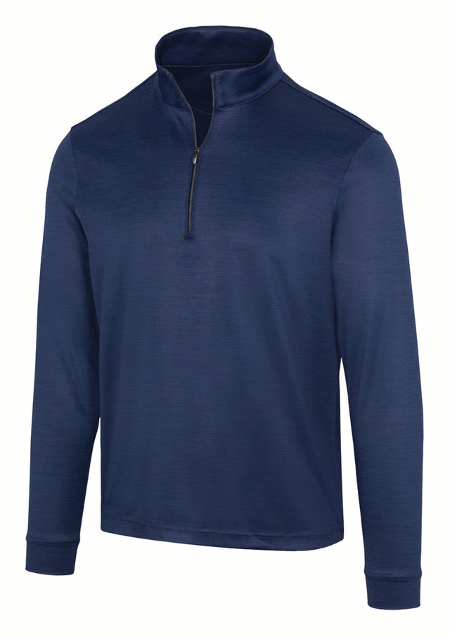 Men's 065 Navy Heather 1/4 Zip Golf Jacket