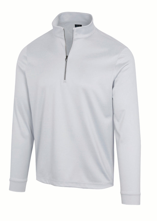 Men's 065 shark Grey HTR Heather 1/4 Zip Golf Jacket