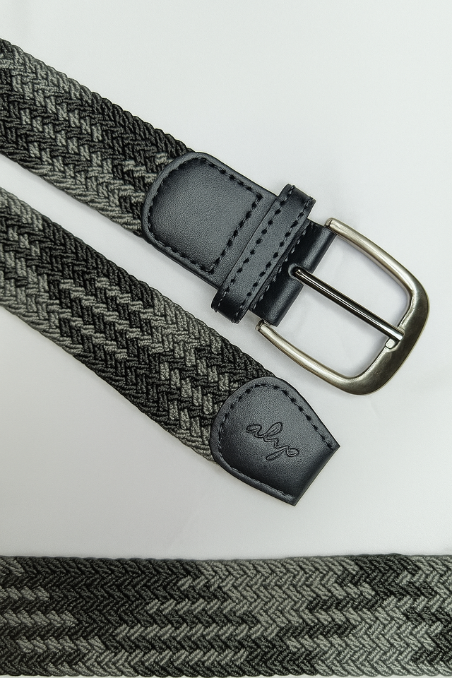 Stretchable Webbing Golf Belt – Dark Grey (41" Length with Buckle)