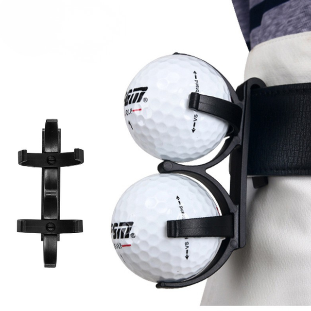 Rotatable Detachable 2 Golf Balls Carrier