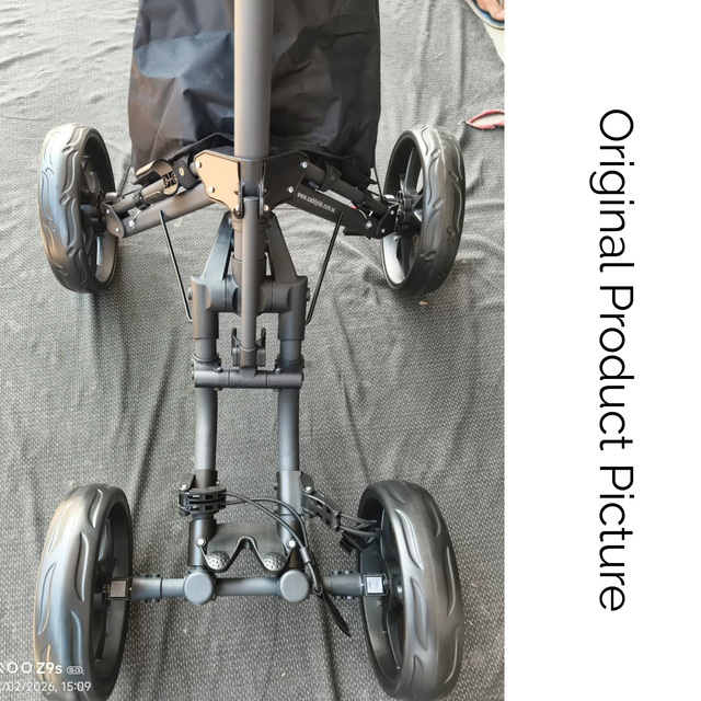 CaddyCruiser ONE Pro One-Click Folding 4-Wheel Golf Push Cart (Trolley)