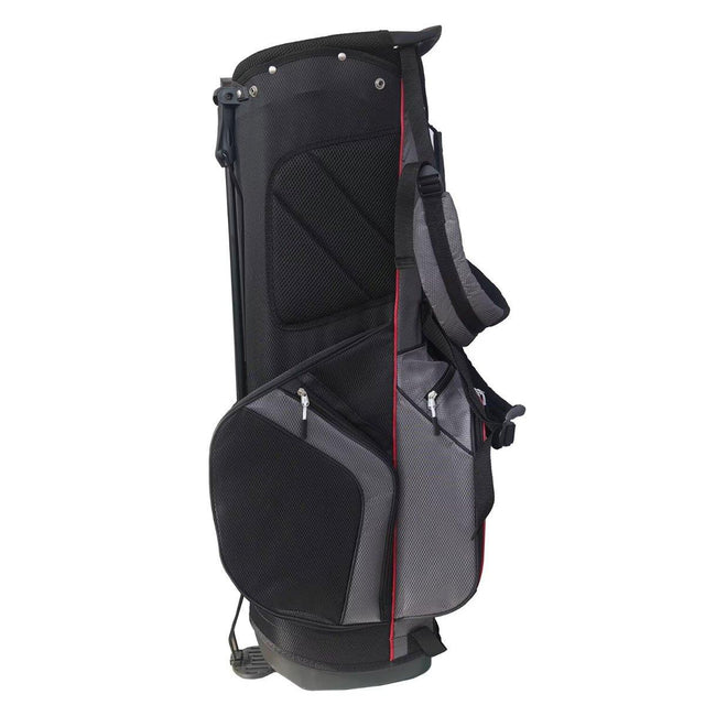 Fazer 3.0 Lightweight Golf Stand Bag – Black/Red (6 Divider)