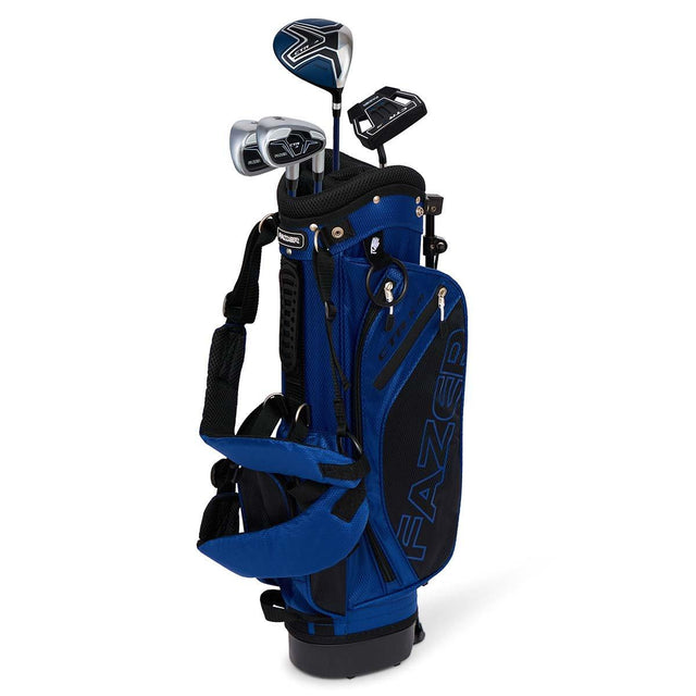 Fazer Junior CTRX Age 6-8 4-Piece Golf Stand Bag Package Set - Blue