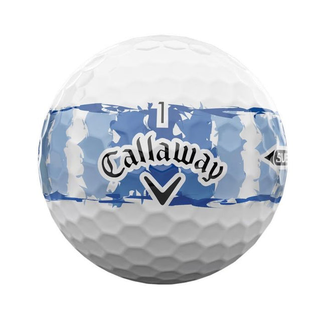 Supersoft Distressed Teal Stripe Golf Balls