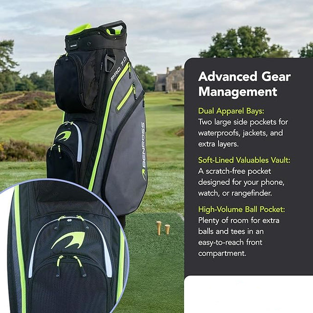 Benross Pro 7.0 Golf Cart Bag - Lightweight With 14-Way Dividers