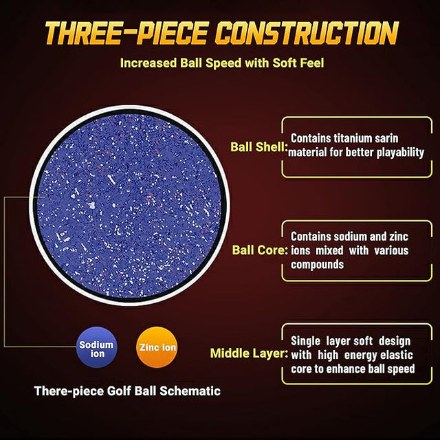 Golf Three Layers Professional Competition Soft Ball Q017