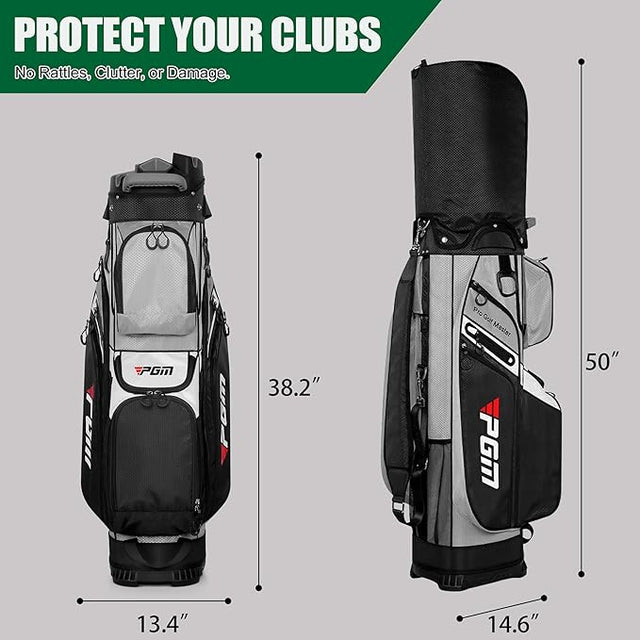 Anti-Collision Fixed Rack 14 Divider Golf Bag