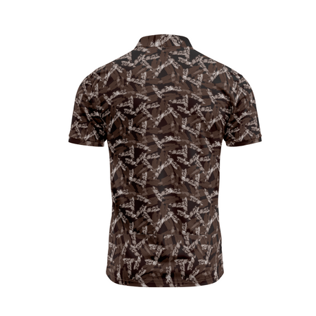 Men's Brush Stroke Golf Polo - Brown