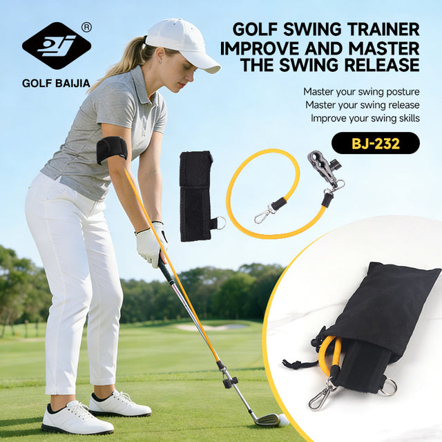 Baijia BJ-232 Swing Trainer – Golf Swing Release & Timing Training Aid with Resistance Band