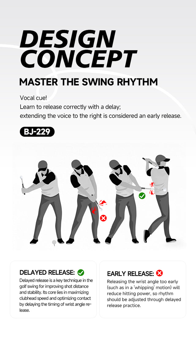 Golf Swing Strength Training Device. It Mainly Judges the Accuracy of the Swing Through the Rebound Sound