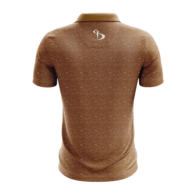 Men's Blue Highlands Performance Golf Polo