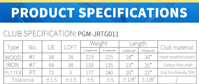 Kids Modified Plastic Materal Golf Set (Iron+Driver+Putter)
