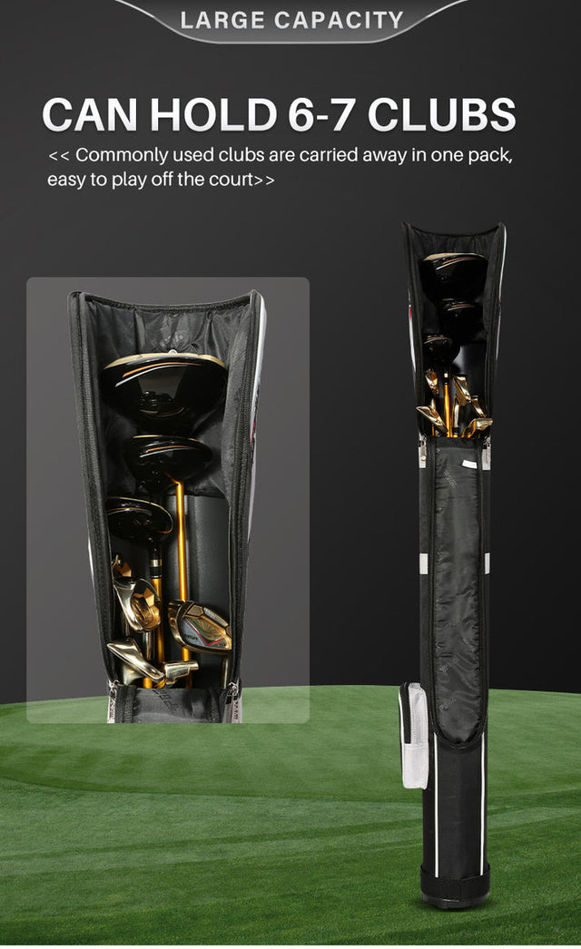 Men's Golf Gun Bag - Black (Holds 6-7 Clubs)