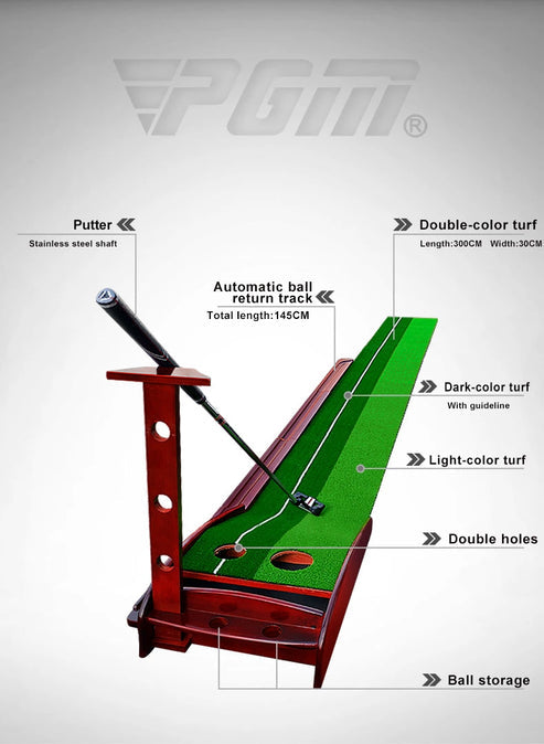 Wooden Golf Indoor Putting (Without Putter and Balls)