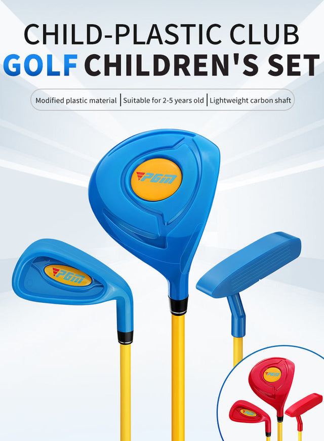 Kids Modified Plastic Materal Golf Set (Iron+Driver+Putter)