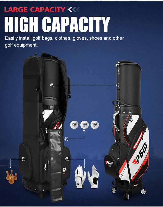 HKB012 Durable Nylon Waterproof Black Golf Travel Cover