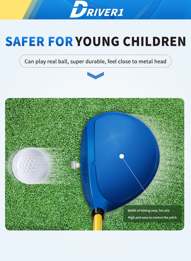 Kids Modified Plastic Materal Golf Set (Iron+Driver+Putter)