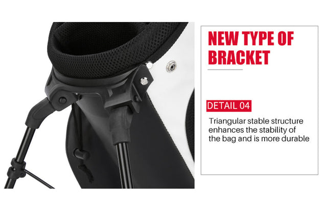 Men's Premium Microfiber Leather Waterproof Golf Stand Bag