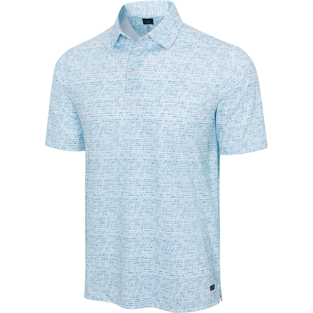 ML75 Coastline Graffiti Fin Stripe Mesh Polo - Coastline