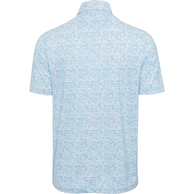 ML75 Coastline Graffiti Fin Stripe Mesh Polo - Coastline