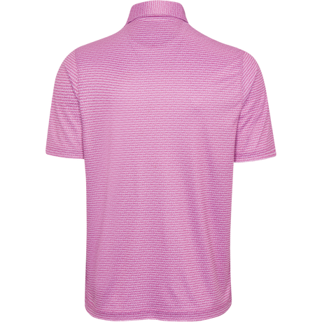ML75 Mulberry Recycled Microlux Fin Stripe Polo - Mulberry