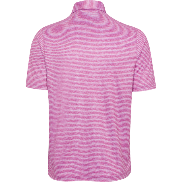 ML75 Mulberry Recycled Microlux Fin Stripe Polo - Mulberry