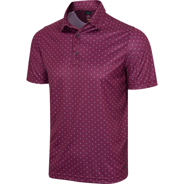 Men's570 Deco Red Flamingo Stretch Polo