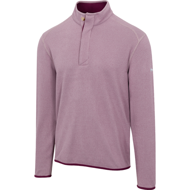 Men's Cozy Fleece Button Mock Golf Pullover