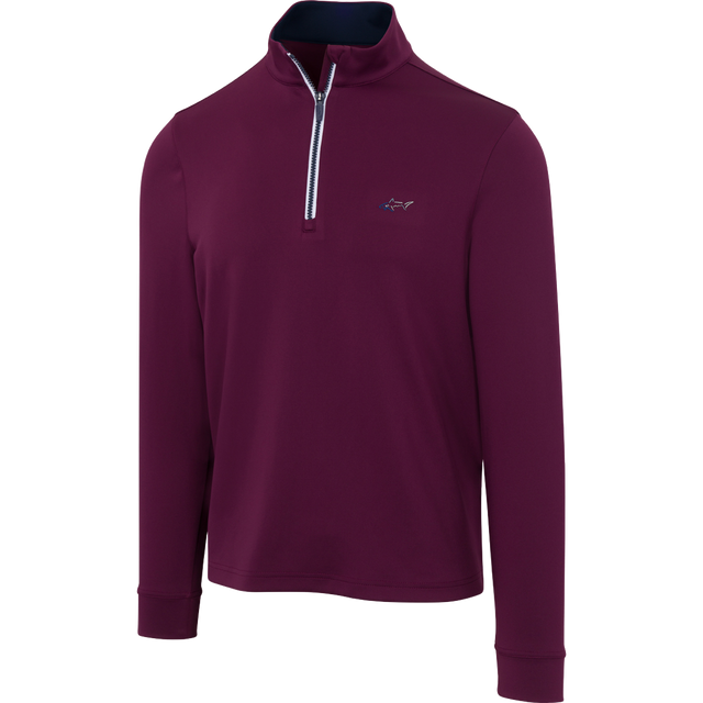 Men's "K174" Grape Wine Coastal Tech Quarter Zip