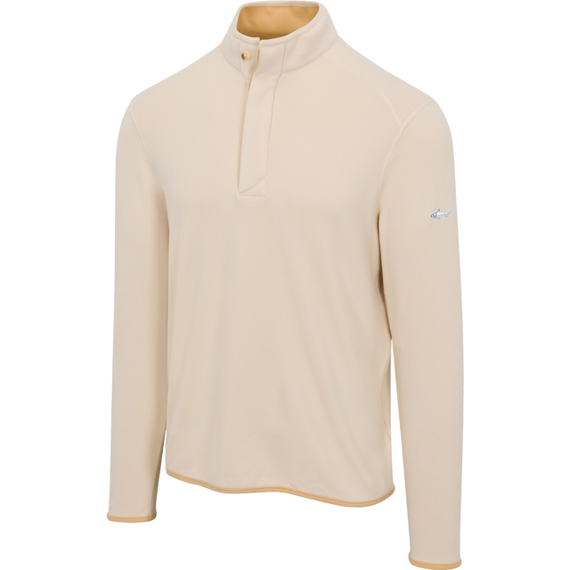Men's Cozy Fleece Button Mock Golf Pullover