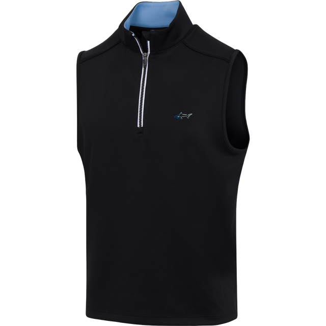 Coastal Tech Vest – Stretch, Midweight Layer (Black)