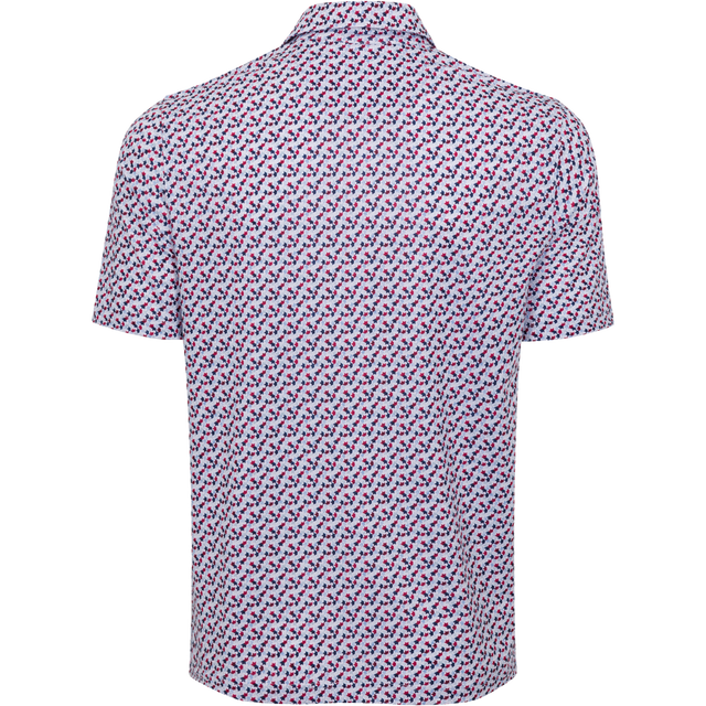 ML75 Stretch Mesh Champions Crown Polo White