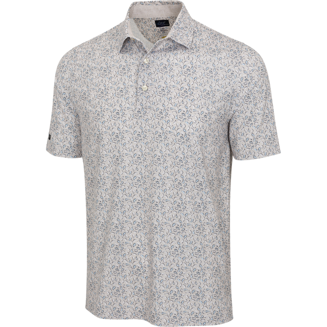 Men's ML75 Biscotti Printed Stretch Golf Polo