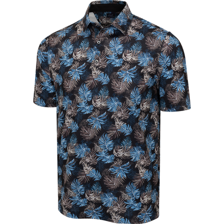 ML75 Leaf Printed Golf Polo for Men – Lightweight & Stylish Fit
