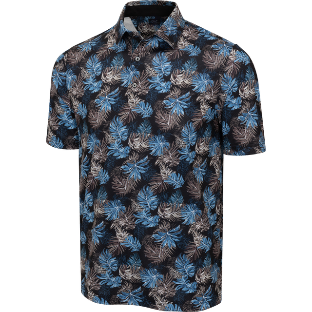 ML75 Leaf Printed Golf Polo for Men – Lightweight & Stylish Fit