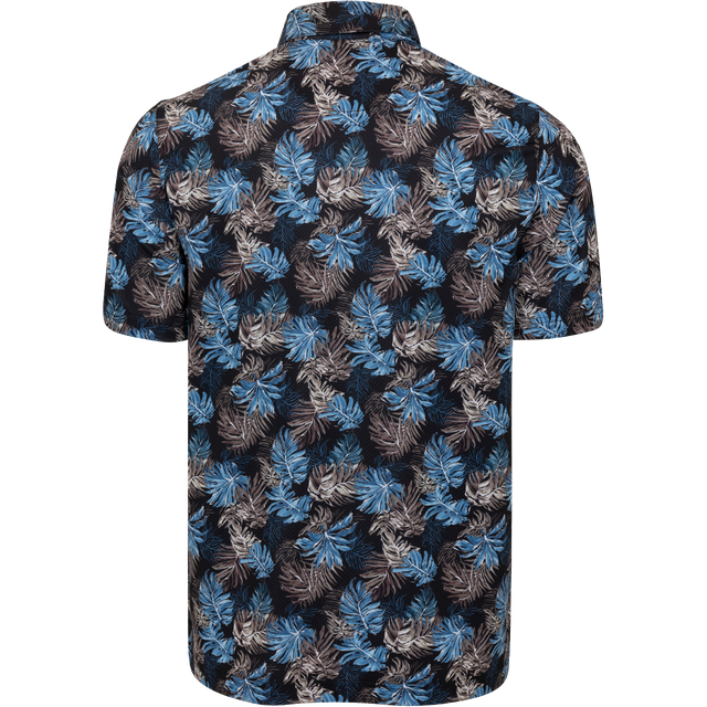 ML75 Leaf Printed Golf Polo for Men – Lightweight & Stylish Fit