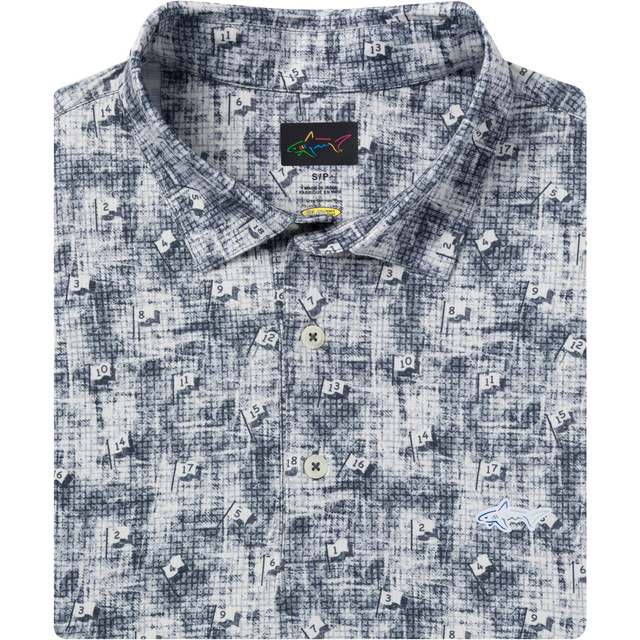 Men's Ventilated Golf Flag Polo