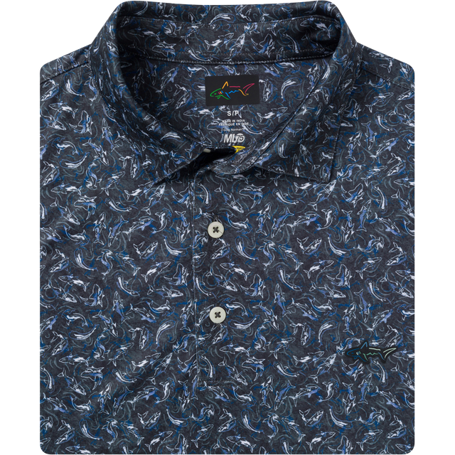 Men's ML75 Shark Frenzy Golf Polo
