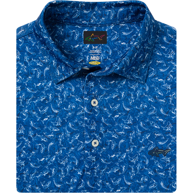 Men's ML75 Shark Frenzy Golf Polo