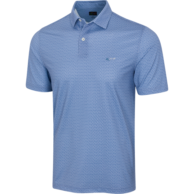 Men's ML75 Hexagonal Ray Golf Polo - Colony Blue