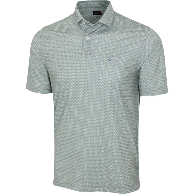 Men's ML75 Hexagonal Ray Golf Polo - Gravel
