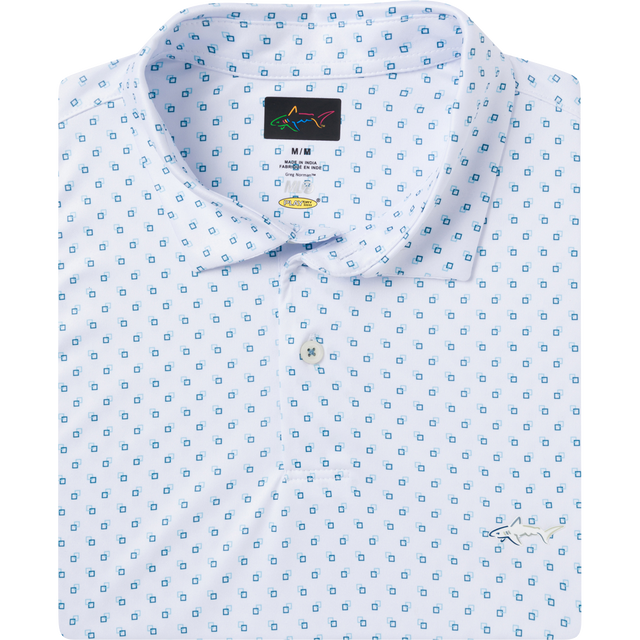 Men's ML75 Boxed Printed Golf Polo - White