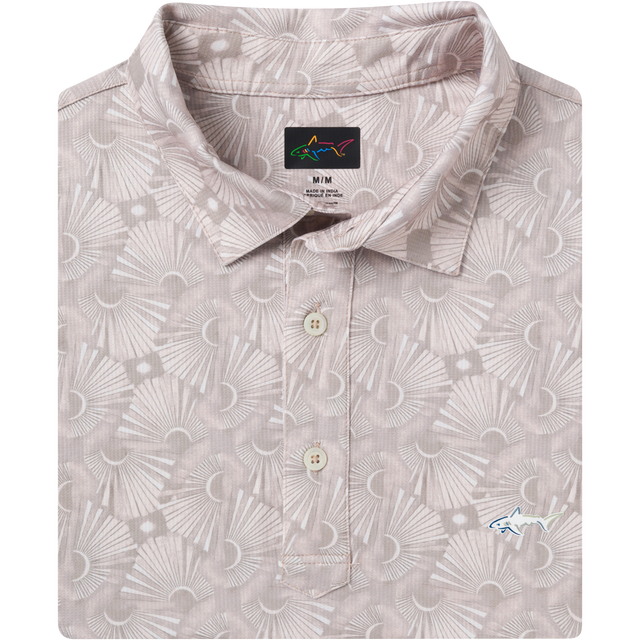 ML75 Tropic Stretch Golf Polo - Taupe Grey