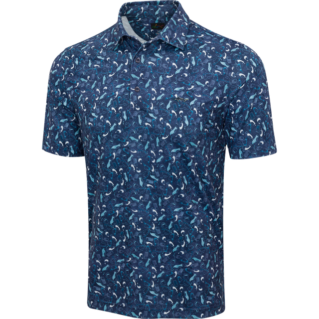 ML75 K317 Splash Golf Polo - Navy