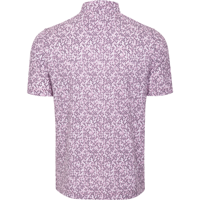Men's Droplets Golf Polo - Deep Mauve