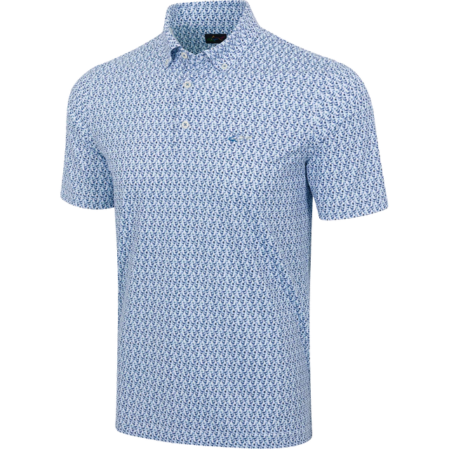 Men's Irons Button-Down Collar Golf Polo