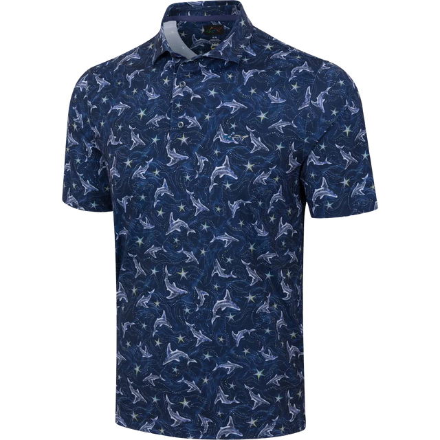 Men's Galaxy Shark Golf Polo