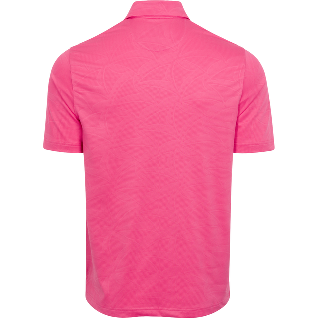 Shark Wave Jacquard Golf Polo - Pink