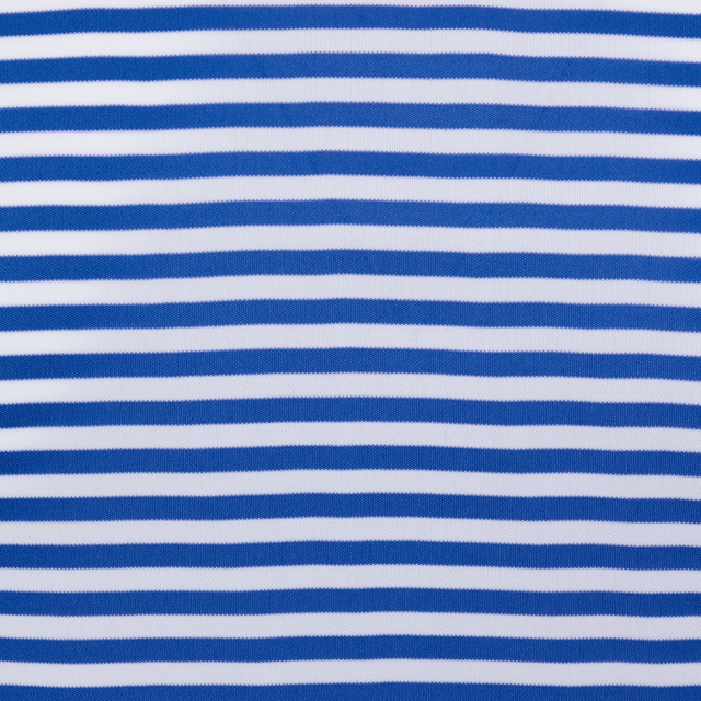 ML75 Recycled Microlux Yarn-Dye Stripe Golf Polo - DP White