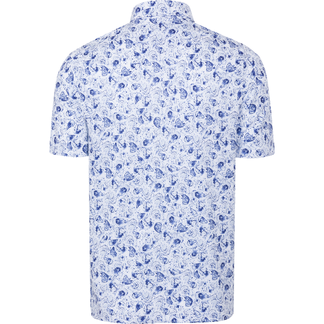 Men's Splash Printed Golf Polo T-Shirt